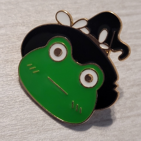 Frog Witch Enamel Pin - Picture 9 of 9